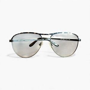 Glacee Black and Silver Aviator Sunglasses
